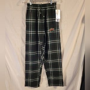 NHL Minnesota Wild Plaid Cotton Pajama Pants